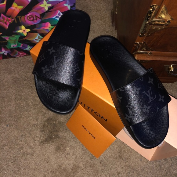  Authentic Louis Vuitton Slides (worn twice)